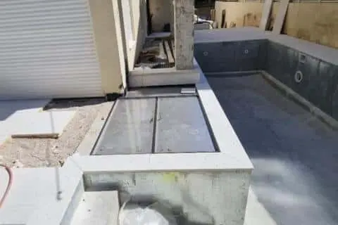 דלת כנף כפולה לחדר מכונות בריכה 130×130 ס"מ