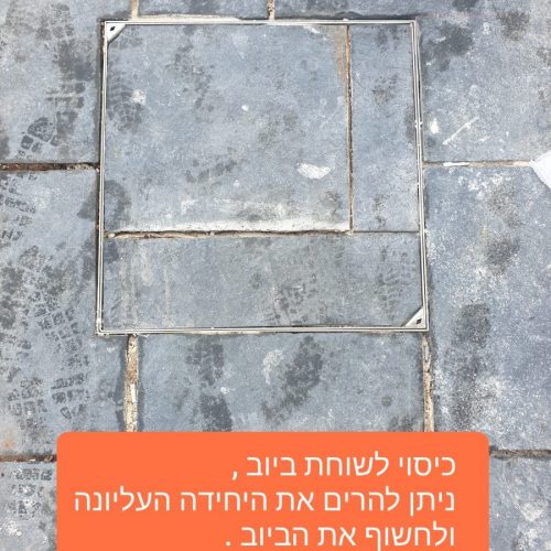 מכסה ביוב לריצוף